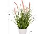 ΔΙΑΚΟΣΜΗΤΙΚΟ ΣΥΝΘΕΤΙΚΟ ΦΥΤΟ HM4029 BRISTLEGRASS ΣΕ ΓΛΑΣΤΡΑ Φ14,5x13-62Yεκ.