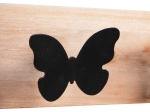 ΚΑΘΡΕΠΤΗΣ ΤΟΙΧΟΥ ΣΤΡΟΓΓΥΛΟΣ SCUTTLE HM4222 FIR WOOD&MDF-BLACK METAL 80x6,5x30,5Υεκ.