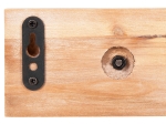 ΚΑΘΡΕΠΤΗΣ ΤΟΙΧΟΥ ΣΤΡΟΓΓΥΛΟΣ SCUTTLE HM4222 FIR WOOD&MDF-BLACK METAL 80x6,5x30,5Υεκ.