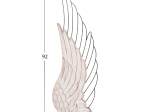 ΔΙΑΚΟΣΜΗΤΙΚΟ ΤΟΙΧΟΥ ΣΕΤ 2ΤΜΧ ΦΤΕΡΑ HM4223 MDF ΣΕ ΛΕΥΚΟ-ΜΑΥΡΟ ΜΕΤΑΛΛΟ 39x1,5x92Υ εκ.