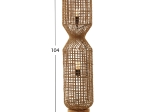 ΦΩΤΙΣΤΙΚΟ ΔΑΠΕΔΟΥ HM4358 ΜΕΤΑΛΛΟ-PAPER ROPE ΣΕ ΚΑΦΕ-2 ΛΑΜΠΕΣ Φ25x102Υεκ.