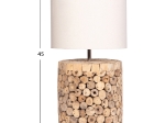 ΕΠΙΤΡΑΠΕΖΙΟ ΚΥΛΙΝΔΡΙΚΟ ΦΩΤΙΣΤΙΚΟ TWIGGY HM4427 DRIFTWOOD & ΜΠΕΖ ΚΑΠΕΛΟ Φ24.5x45Υεκ.