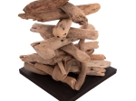 ΔΙΑΚΟΣΜΗΤΙΚΟ ΦΩΤΙΣΤΙΚΟ ΔΑΠΕΔΟΥ ALTAR HM4430 DRIFTWOOD--ΛΕΥΚΟ PVC Φ45x155Υεκ.