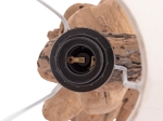 ΕΠΙΤΡΑΠΕΖΙΟ ΦΩΤΙΣΤΙΚΟ TYGO HM4436 DRIFTWOOD & ΛΕΥΚΟ ΚΑΠΕΛΟ Φ35x57Υεκ.