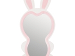ΠΑΙΔΙΚΟΣ ΚΑΘΡΕΦΤΗΣ ΔΑΠΕΔΟΥ BUNNY HM4489.01 MDF ΡΟΖ & ΛΕΥΚΟ-ΜΑΥΡΟ STAND 80x162Υεκ.
