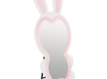 ΠΑΙΔΙΚΟΣ ΚΑΘΡΕΦΤΗΣ ΔΑΠΕΔΟΥ BUNNY HM4489.01 MDF ΡΟΖ & ΛΕΥΚΟ-ΜΑΥΡΟ STAND 80x162Υεκ.