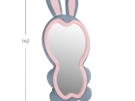 ΠΑΙΔΙΚΟΣ ΚΑΘΡΕΦΤΗΣ ΔΑΠΕΔΟΥ BUNNY HM4489.02 MDF ΡΟΖ & ΜΠΛΕ-ΜΑΥΡΟ STAND 80x162Υεκ.
