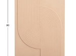 ΠΙΝΑΚΑΣ ΟΡΘΟΓΩΝΙΟΣ ΣΕΙΡΑ SANTORINI HM4521 MDF ΣΕ ΜΠΕΖ ΧΡΩΜΑ 60x4(πάχος)x80Υεκ.