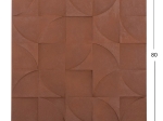 ΠΙΝΑΚΑΣ ΤΕΤΡΑΓΩΝΟΣ ΣΕΙΡΑ SANTORINI HM4524 MDF ΣΕ ΚΑΦΕ ΧΡΩΜΑ 80x5(πάχος)x80Υεκ.