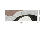 ΠΙΝΑΚΑΣ ΤΟΙΧΟΥ ABSTRACT HM4552.01 ΜΕ ΚΟΡΝΙΖΑ ΜΠΕΖ-ΚΑΜΒΑΣ- ΧΕΙΡΟΠΟΙΗΤΟΣ 152x4.5x52Υεκ.