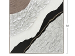 ΠΙΝΑΚΑΣ ΤΟΙΧΟΥ ABSTRACT (ΤΕΤΡΑΓΩΝΟΣ) HM4553.01 ΜΕ ΚΟΡΝΙΖΑ ΜΠΕΖ-ΚΑΜΒΑΣ 82x4.5x82Υεκ