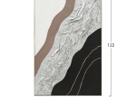 ΠΙΝΑΚΑΣ ΤΟΙΧΟΥ ABSTRACT HM4553.02 ΜΕ ΚΟΡΝΙΖΑ ΜΠΕΖ-ΚΑΜΒΑΣ-ΧΕΙΡΟΠΟΙΗΤΟΣ 82x4.5x122Υεκ