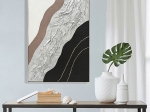 ΠΙΝΑΚΑΣ ΤΟΙΧΟΥ ABSTRACT HM4553.02 ΜΕ ΚΟΡΝΙΖΑ ΜΠΕΖ-ΚΑΜΒΑΣ-ΧΕΙΡΟΠΟΙΗΤΟΣ 82x4.5x122Υεκ