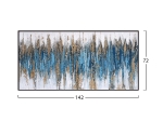 ΠΙΝΑΚΑΣ ΤΟΙΧΟΥ SEDIMENT (ΜΠΛΕ) HM4574.02 ΜΕ ΚΟΡΝΙΖΑ ΜΑΥΡΗ-ΚΑΜΒΑΣ 142x4.5x72Υεκ