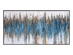 ΠΙΝΑΚΑΣ ΤΟΙΧΟΥ SEDIMENT (ΜΠΛΕ) HM4574.02 ΜΕ ΚΟΡΝΙΖΑ ΜΑΥΡΗ-ΚΑΜΒΑΣ 142x4.5x72Υεκ