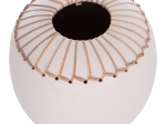 ΕΠΙΤΡΑΠΕΖΙΟ ΔΙΑΚΟΣΜΗΤΙΚΟ ΒΑΖΟ LENNOX HM4675.02L TΕΡΑΚΟΤΑ ΣΕ ΛΕΥΚΟ--Φ22x20Υεκ.
