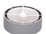 ΦΩΤΙΣΤΙΚΟ ΟΡΟΦΗΣ ΚΥΛΙΝΔΡΙΚΟ KRIKS HM4706.01 PVC ΣΕ ΛΕΥΚΟ-ΓΚΡΙ Φ30x70Υεκ.
