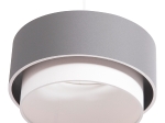ΦΩΤΙΣΤΙΚΟ ΟΡΟΦΗΣ ΚΥΛΙΝΔΡΙΚΟ KRIKS HM4706.01 PVC ΣΕ ΛΕΥΚΟ-ΓΚΡΙ Φ30x70Υεκ.