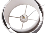 ΦΩΤΙΣΤΙΚΟ ΟΡΟΦΗΣ ΚΥΛΙΝΔΡΙΚΟ KRIKS HM4706.01 PVC ΣΕ ΛΕΥΚΟ-ΓΚΡΙ Φ30x70Υεκ.