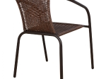 ΠΟΛΥΘΡΟΝΑ ΚΑΡΕΚΛΑ CAMEL HM5015.02 ΚΑΦΕ ΜΕΤΑΛΛΙΚΗ ΜΕ WICKER ΚΑΦΕ 48x48-53x72 cm