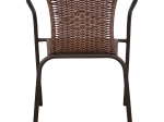 ΠΟΛΥΘΡΟΝΑ ΚΑΡΕΚΛΑ CAMEL HM5015.02 ΚΑΦΕ ΜΕΤΑΛΛΙΚΗ ΜΕ WICKER ΚΑΦΕ 48x48-53x72 cm