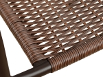 ΠΟΛΥΘΡΟΝΑ ΚΑΡΕΚΛΑ CAMEL HM5015.02 ΚΑΦΕ ΜΕΤΑΛΛΙΚΗ ΜΕ WICKER ΚΑΦΕ 48x48-53x72 cm