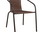 ΠΟΛΥΘΡΟΝΑ ΚΑΡΕΚΛΑ CAMEL HM5015.02 ΚΑΦΕ ΜΕΤΑΛΛΙΚΗ ΜΕ WICKER ΚΑΦΕ 48x48-53x72 cm