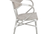 ΠΟΛΥΘΡΟΝΑ ΑΛΟΥΜΙΝΙΟΥ CLAY BAMBOO LOOK ΓΚΡΙ ΠΑΤΙΝΑ ΜΕ TEXTLINE HM5108 57x57x83cm