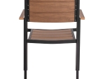 ΠΟΛΥΘΡΟΝΑ ΑΛΟΥΜΙΝΙΟΥ SAGA ΜΑΥΡΗ ΜΕ POLYWOOD HM5127.03 56x55x85,5Yεκ.