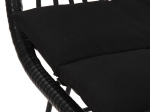 ΠΟΛΥΘΡΟΝΑ ΜΕ ΜΑΞΙΛΑΡΙ ΜΕΤΑΛΛΙΚΗ ALLEGRA HM5450.32 ΜΕ WICKER ΜΑΥΡΟ 58x59x82Υεκ.