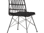 ΚΑΡΕΚΛΑ ΕΞ.ΧΩΡΟΥ ALLEGRA HM5453.12 ΜΕΤΑΛΛΟ-ΜΑΞΙΛΑΡΙ-WICKER ΜΑΥΡΟ 52x52x83,5Yεκ.