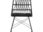 ΚΑΡΕΚΛΑ ΕΞ.ΧΩΡΟΥ ALLEGRA HM5453.12 ΜΕΤΑΛΛΟ-ΜΑΞΙΛΑΡΙ-WICKER ΜΑΥΡΟ 52x52x83,5Yεκ.