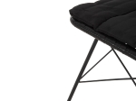 ΚΑΡΕΚΛΑ ΕΞ.ΧΩΡΟΥ ALLEGRA HM5453.12 ΜΕΤΑΛΛΟ-ΜΑΞΙΛΑΡΙ-WICKER ΜΑΥΡΟ 52x52x83,5Yεκ.