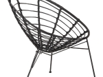 ΠΟΛΥΘΡΟΝΑ ΤΥΠΟΥ ΦΩΛΙΑ ΜΕΤΑΛΛΙΚΗ ALLEGRA HM5458.12 ΜΕ WICKER-ΜΑΥΡΟ 73x78x88Υεκ.