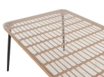 ΤΡΑΠΕΖΙ ΟΡΘΟΓΩΝΙΟ ALLEGRA HM5538.11 ΜΕΤΑΛ.ΜΑΥΡΟ-P.E. RATTAN ΦΥΣΙΚΟ 159,5x89,5x72Υεκ.