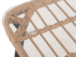 ΤΡΑΠΕΖΙ ΟΡΘΟΓΩΝΙΟ ALLEGRA HM5538.11 ΜΕΤΑΛ.ΜΑΥΡΟ-P.E. RATTAN ΦΥΣΙΚΟ 159,5x89,5x72Υεκ.
