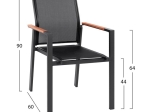 ΣΕΤ 5 ΤΜΧ ΜΕ ΤΡΑΠΕΖΙ POLYWOOD& ΠΟΛΥΘΡΟΝΕΣ MILLER ΓΚΡΙ HM10503.10