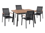 ΣΕΤ 5 ΤΜΧ ΜΕ ΤΡΑΠΕΖΙ POLYWOOD& ΠΟΛΥΘΡΟΝΕΣ MILLER ΓΚΡΙ HM10503.10