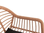 ΣΚΑΜΠΟ ΜΠΑΡ ΨΗΛΟ ALLEGRA HM5640.11 ΜΠΕΖ P.E. RATTAN-ΜΑΥΡΟ ΜΕΤΑΛΛΟ 54x55x108Υεκ.