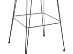 ΣΚΑΜΠΟ ΜΠΑΡ ΨΗΛΟ ALLEGRA HM5640.11 ΜΠΕΖ P.E. RATTAN-ΜΑΥΡΟ ΜΕΤΑΛΛΟ 54x55x108Υεκ.