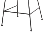 ΣΚΑΜΠΟ ΜΕΣ.ΥΨΟΥΣ ALLEGRA HM5644.11 ΜΕΤΑΛΛΟ&ΜΑΞΙΛΑΡΙ ΜΑΥΡΟ-WICKER ΜΠΕΖ 53x56x107Υεκ.