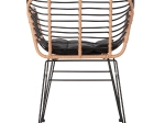 ΠΟΛΥΘΡΟΝΑ ALLEGRA HM5663.11 ΜΕΤΑΛ.ΣΚΕΛΕΤΟΣ-P.E.RATTAN ΜΠΕΖ-ΜΑΥΡΟ 58x59x81Υεκ