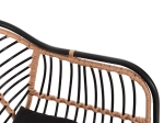 ΠΟΛΥΘΡΟΝΑ ALLEGRA HM5663.11 ΜΕΤΑΛ.ΣΚΕΛΕΤΟΣ-P.E.RATTAN ΜΠΕΖ-ΜΑΥΡΟ 58x59x81Υεκ