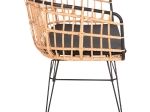 ΠΑΓΚΑΚΙ ΔΙΘΕΣΙΟ ALLEGRA HM5692.11 P.E.RATTAN ΜΠΕΖ-ΜΑΥΡΟΣ ΜΕΤΑΛ.ΣΚΕΛΕΤΟΣ 125x60x77Υεκ