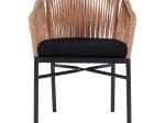 ΠΟΛΥΘΡΟΝΑ ΑΛΟΥΜΙΝΙΟΥ RAFAEL HM5698.01 ΑΝΘΡΑΚΙ ΜΕ ΜΠΕΖ WICKER 57x58x77Υ εκ.