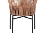 ΠΟΛΥΘΡΟΝΑ ΑΛΟΥΜΙΝΙΟΥ RAFAEL HM5698.01 ΑΝΘΡΑΚΙ ΜΕ ΜΠΕΖ WICKER 57x58x77Υ εκ.