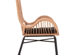 ΠΟΛΥΘΡΟΝΑ ΣΤΥΛ ΜΠΕΡΖΕΡΑΣ ALLEGRA HM5704.11 P.E.RATTAN ΜΠΕΖ-ΜΑΥΡΟ ΜΕΤΑΛΛΟ 66x59x90Υεκ.