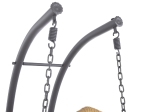 ΔΙΠΛΗ ΚΡΕΜΑΣΤΗ ΦΩΛΙΑ ME ΥΠΟΠΟΔΙΟ GRACIE HM5754.02 ΜΠΕΖ ΣΥΝΘ.RATTAN-ΓΚΡΙ ΜΕΤΑΛ.ΣΚΕΛΕΤΟΣ Φ120x200Υεκ