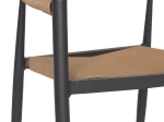 ΠΟΛΥΘΡΟΝΑ ΑΛΟΥΜΙΝΙΟΥ GRET HM5854.02 ΑΝΘΡΑΚΙ PΕ RATTAN ΜΠΕΖ 56x55,5x78Υ εκ.