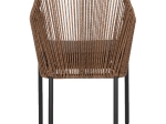 ΠΟΛΥΘΡΟΝΑ ΑΛΟΥΜΙΝΙΟΥ ΓΚΡΙ ΜΕ ΣΧΟΙΝΙ WICKER PE 56x66x79Yεκ. HM5855.03